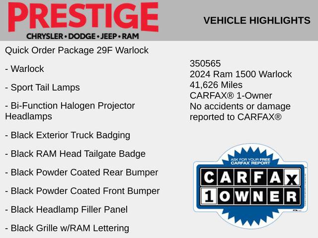 2024 RAM 1500 Classic Warlock Crew Cab 4x2 57 Box