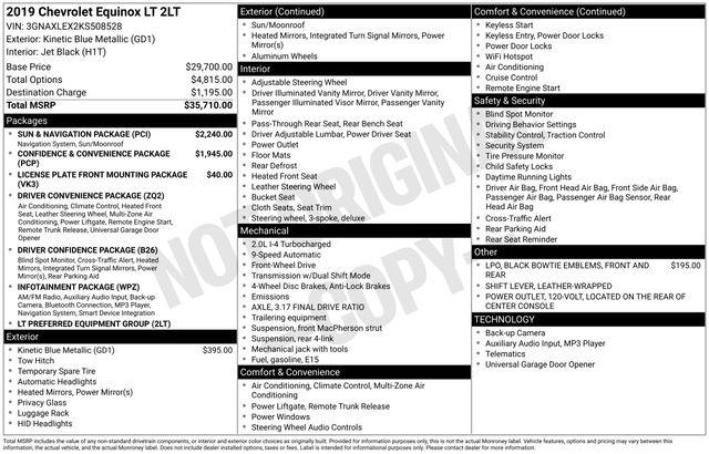 2019 Chevrolet Equinox LT