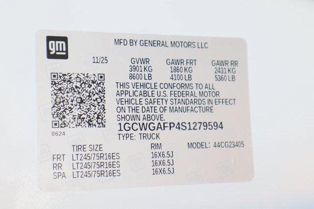2025 Chevrolet Express Cargo Van RWD 2500 Regular Wheelbase WT