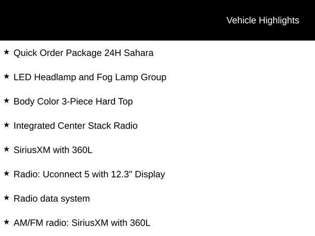 2026 Jeep Gladiator GLADIATOR SAHARA 4X4