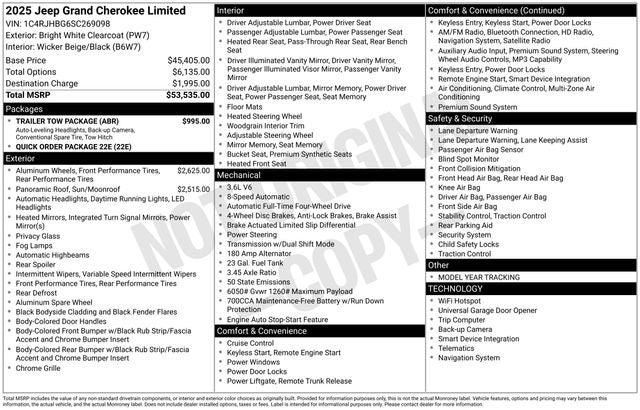 2025 Jeep Grand Cherokee Limited 4x4