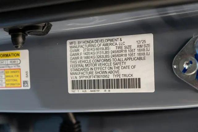 2026 Honda Ridgeline TrailSport+