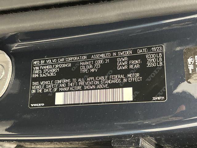 2024 Volvo XC90 Recharge T8 Ultimate 6-Seater