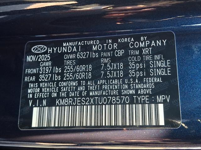 2026 Hyundai Palisade XRT Pro