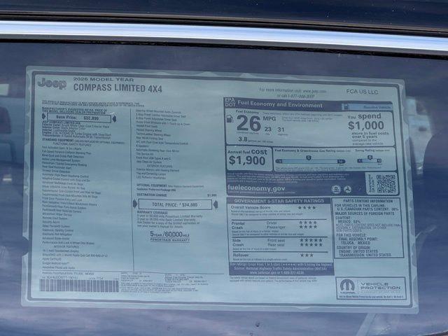 2026 Jeep Compass Limited