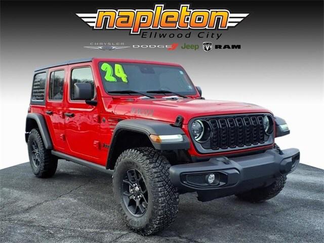 2024 Jeep Wrangler 4-Door Willys 4x4 2024 Jeep Wrangler 4-Door Willys 4x4