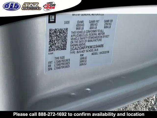 2021 Chevrolet Express Passenger RWD 3500 Extended Wheelbase LS