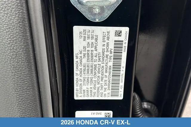 2026 Honda CR-V EX-L AWD