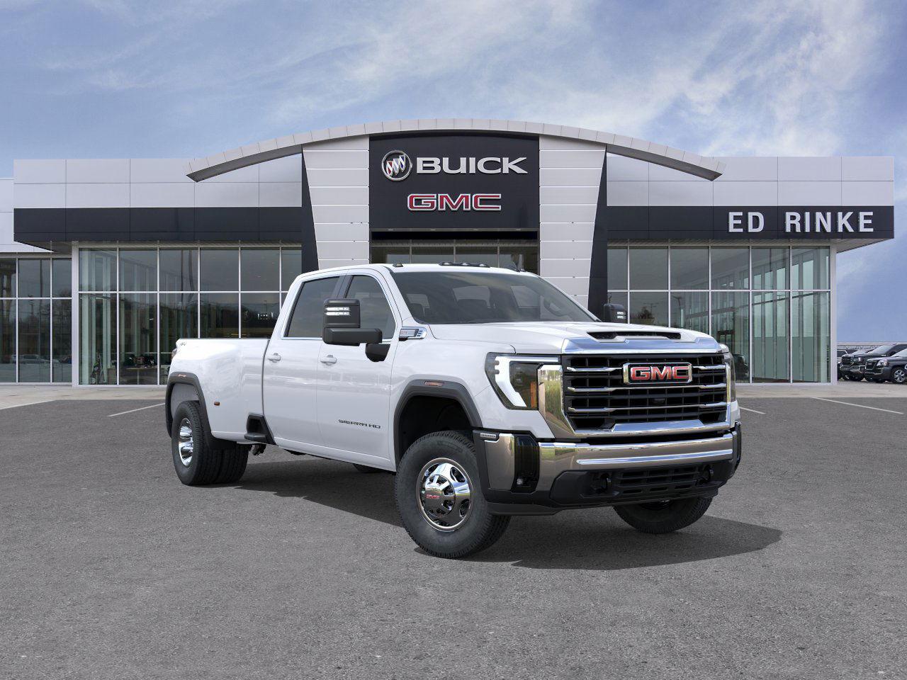 Summit White 2026 GMC Sierra 3500HD SLE Crew Cab 4WD Pickup Truck Four-Wheel Drive Automatic