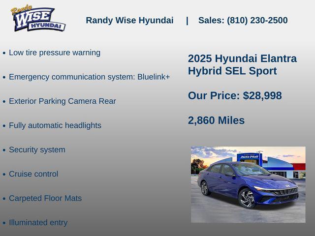 2025 Hyundai Elantra Hybrid SEL Sport
