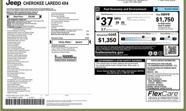 2026 Jeep Cherokee Laredo 4x4 for sale in Charlotte, NC