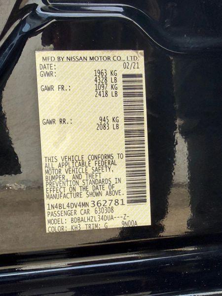 2021 Nissan Altima SV FWD