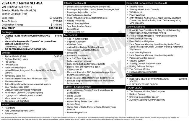 2024 GMC Terrain AWD SLT
