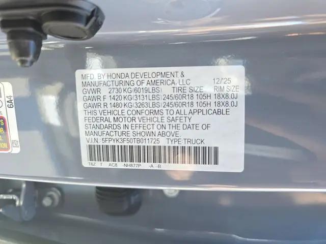 2026 Honda Ridgeline RTL