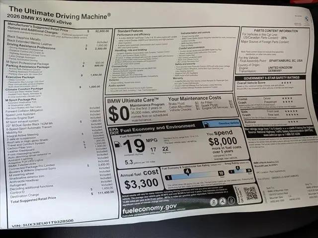 2026 BMW X5 M60i