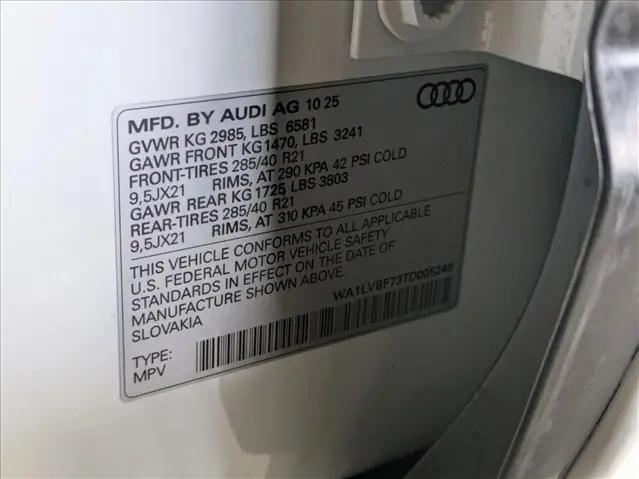 2026 Audi Q7 Premium Plus TFSI quattro tiptronic