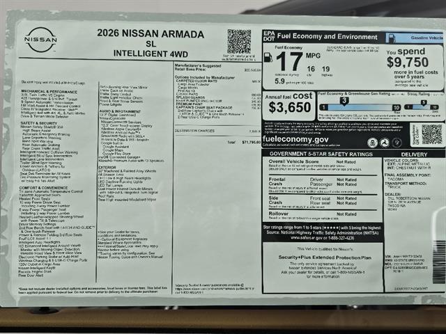 2026 Nissan Armada SL