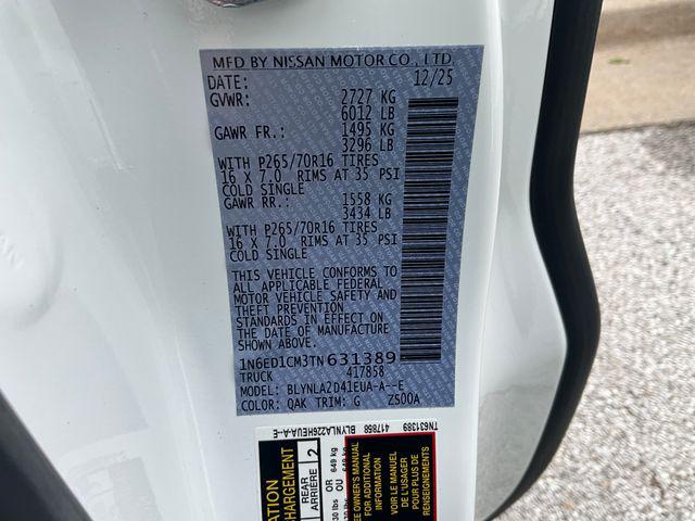 2026 Nissan Frontier King Cab S 4x4