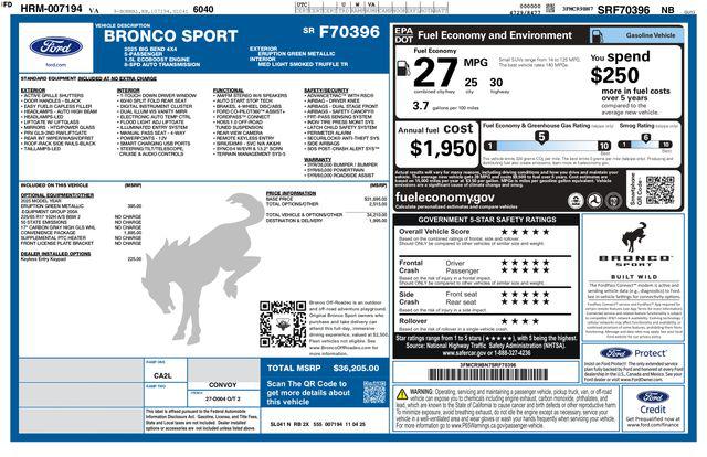 2025 Ford Bronco Sport Big Bend