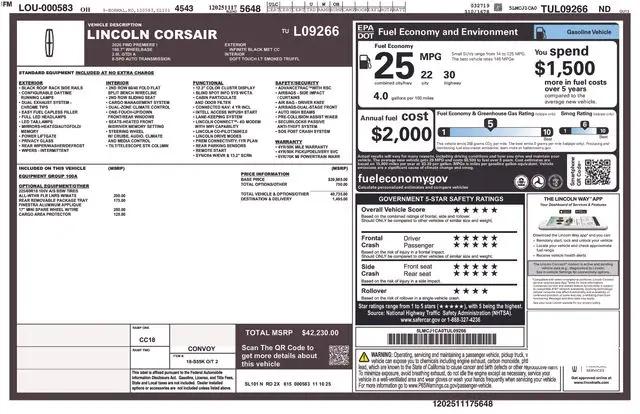 2026 Lincoln Corsair Premiere