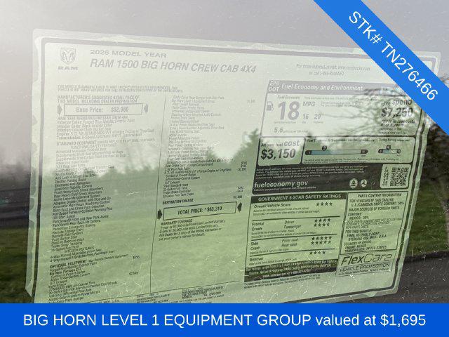 2026 Ram 1500 Big Horn Crew Cab 4x4 57 Box