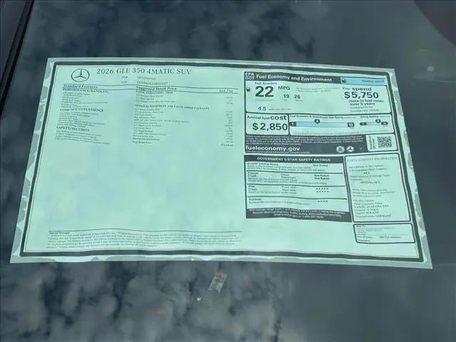 2026 Mercedes-Benz GLE GLE 350 GLE 350