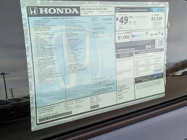 2026 Honda Civic Sport Touring