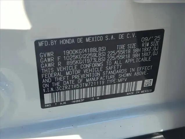 2026 Honda HR-V 2WD Sport