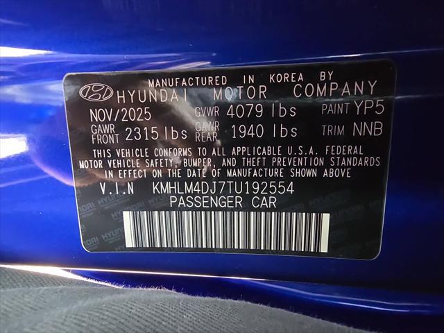 2026 Hyundai Elantra Hybrid Blue
