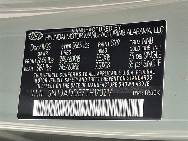 2026 Hyundai Santa Cruz SE