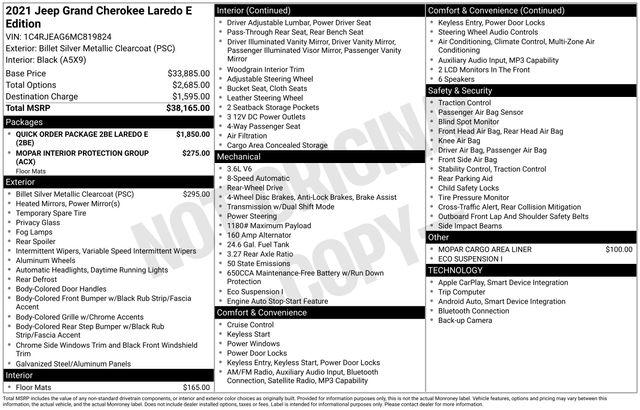 2021 Jeep Grand Cherokee Laredo E 4x2