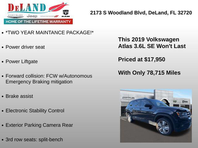 2019 Volkswagen Atlas 3.6L V6 SE w/Technology