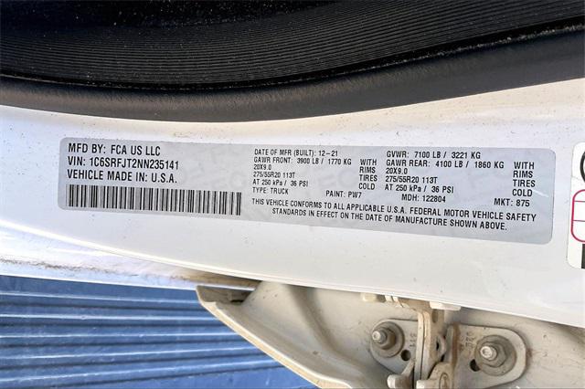 2022 RAM 1500 Laramie Crew Cab 4x4 57 Box