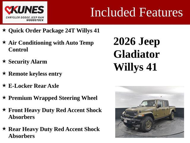 2026 Jeep Gladiator GLADIATOR WILLYS 41 4X4