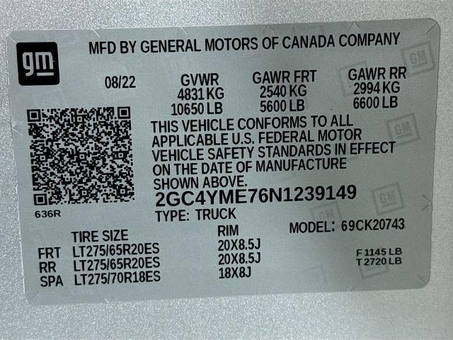 2022 Chevrolet Silverado 2500HD 4WD Crew Cab Standard Bed Custom