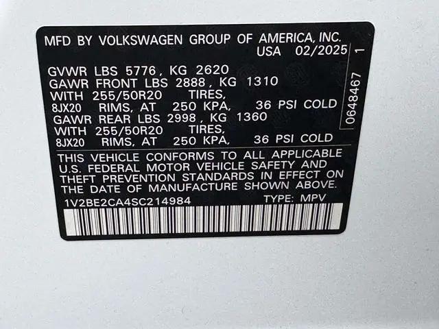 2025 Volkswagen Atlas Cross Sport 2.0T SEL