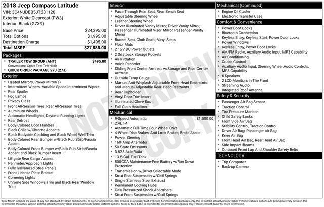 2018 Jeep Compass Latitude 4x4