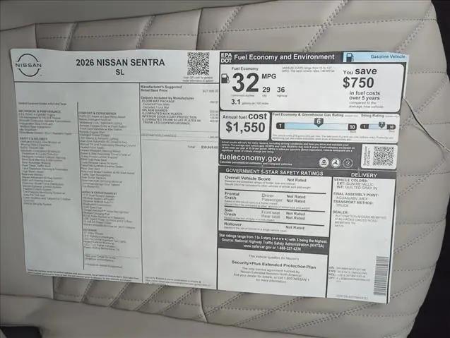 2026 Nissan Sentra SL