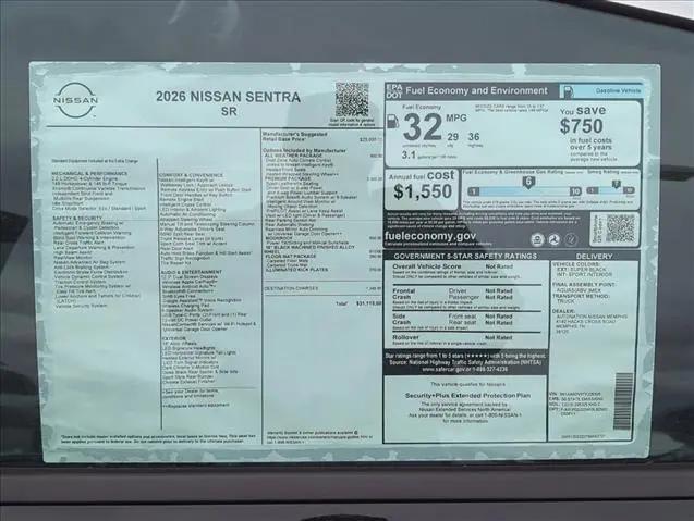 2026 Nissan Sentra SR