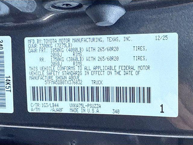 2026 Toyota Tundra 1794 Edition CrewMax 5.5' Bed