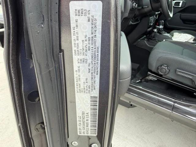 2026 Jeep Wrangler Sport