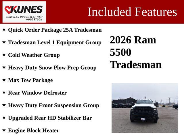 2026 RAM Ram 5500 Chassis Cab RAM 5500 TRADESMAN CHASSIS CREW CAB 4X4 84 CA