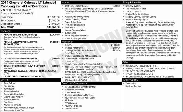 2019 Chevrolet Colorado LT