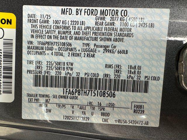2026 Ford Mustang EcoBoost Fastback