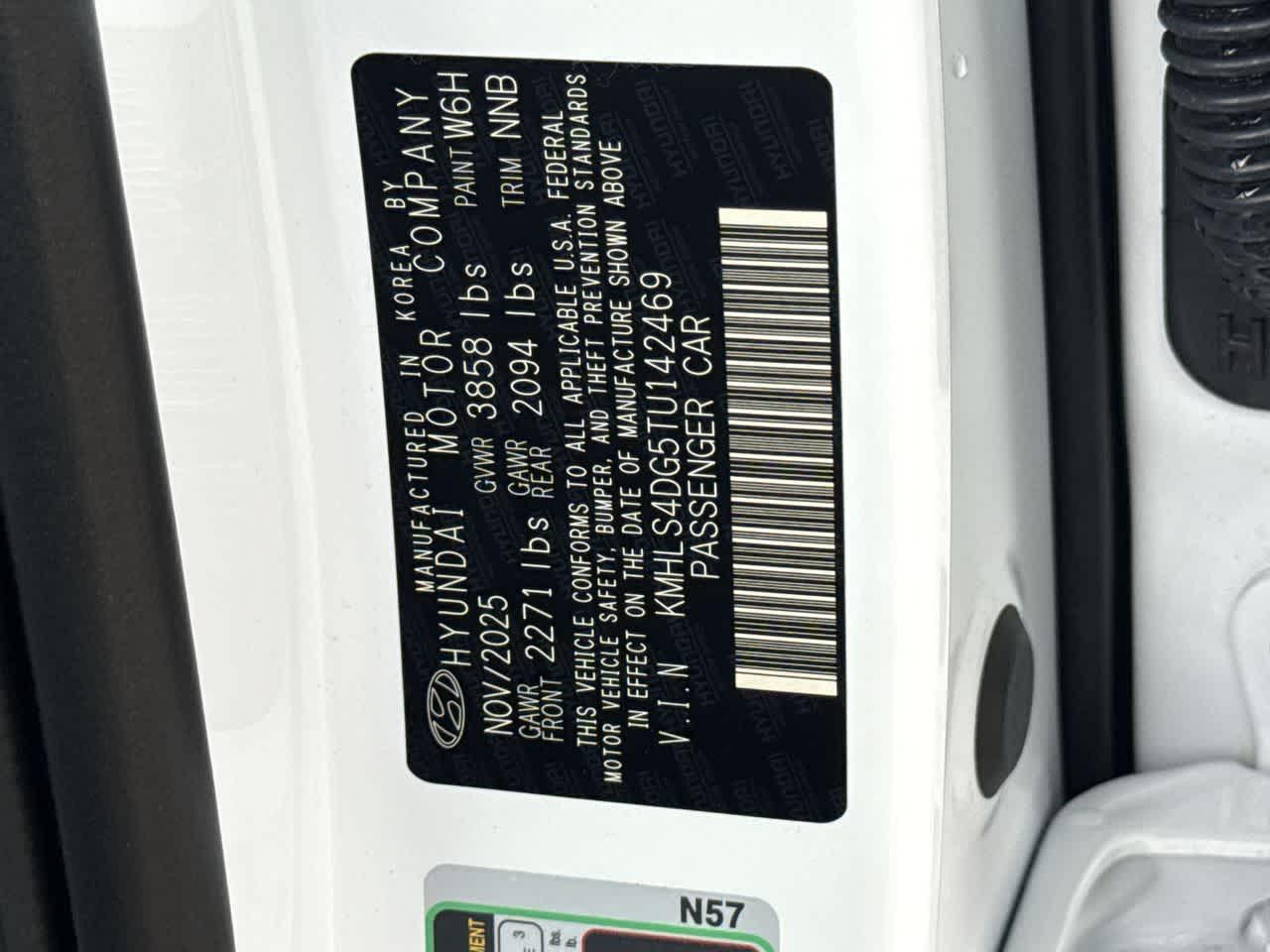 New 2026 Serenity White Hyundai SEL Sport image 58
