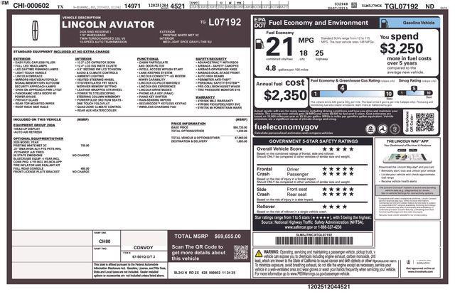 2026 Lincoln Aviator Reserve
