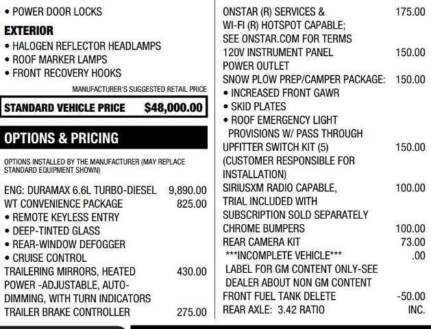 2023 Chevrolet Silverado 3500HD Chassis Work Truck