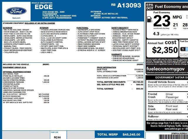 2024 Ford Edge SEL