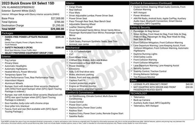 2023 Buick Encore GX Select FWD
