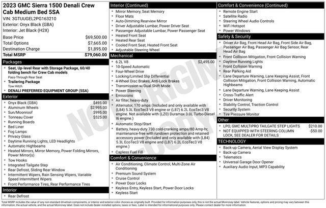 2023 GMC Sierra 1500 4WD Crew Cab Standard Box Denali